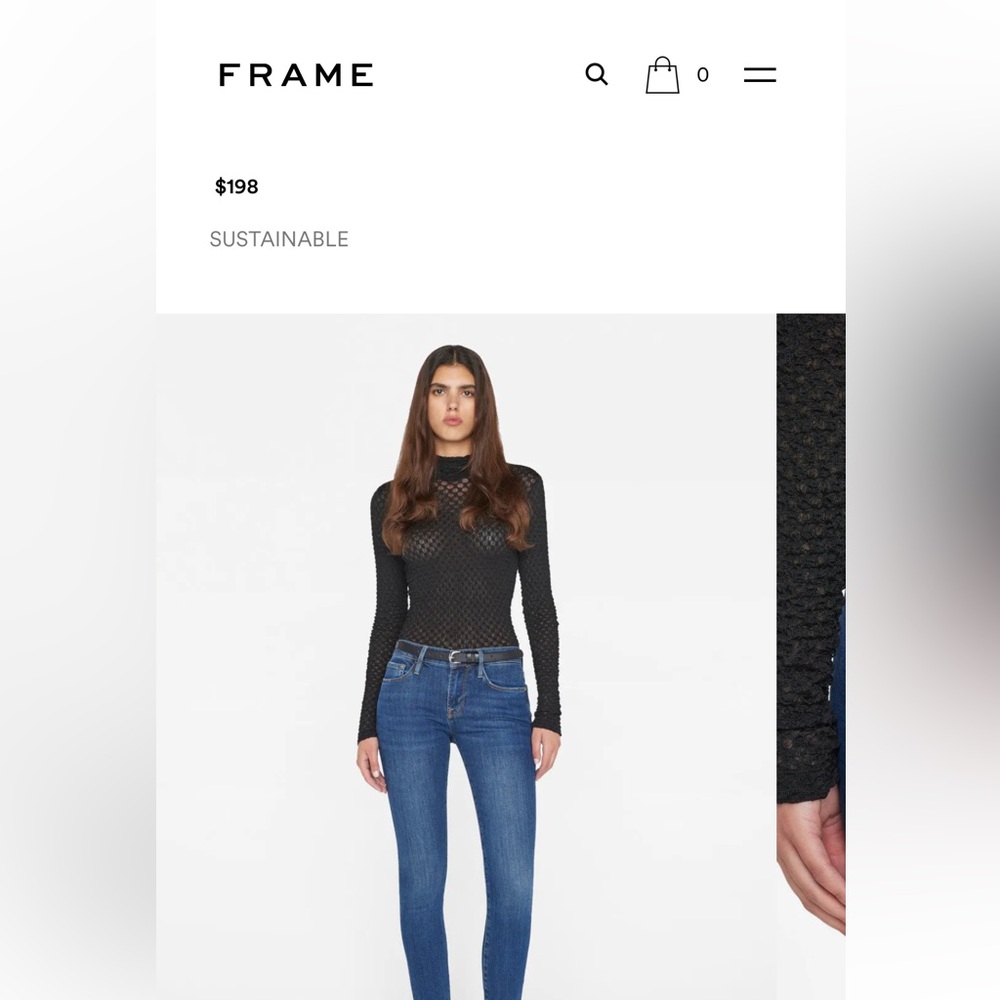 Frame Le Skinny de Jeanne blue jeans